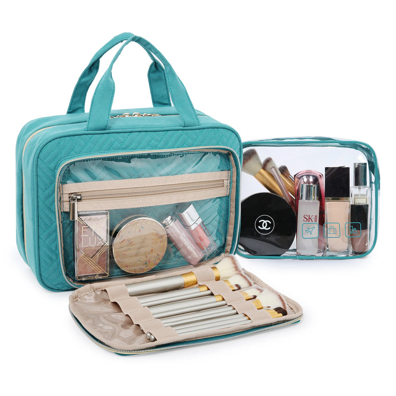 Bolsa de cosméticos feminina BAGSMART para bolsa de maquiagem organizadora bolsa de viagem grande bolsa de higiene à prova d'água bolsa de maquiagem feminina