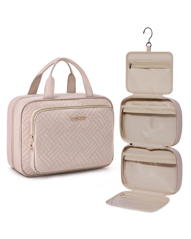 Bolsa de cosméticos feminina BAGSMART para bolsa de maquiagem organizadora bolsa de viagem grande bolsa de higiene à prova d'água bolsa de maquiagem feminina