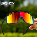 SCVCN-Bicicleta Ciclismo Óculos de Sol para Homens e Mulheres, MTB Bike Óculos, Esportes ao ar livre, Alpinismo, Pesca, UV400 Óculos, Novo