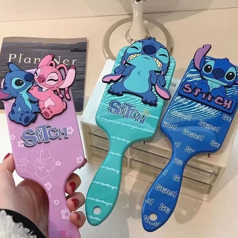 Escova De Cabelo Disney Stitch Infantil Ou Adulto Cor Azul