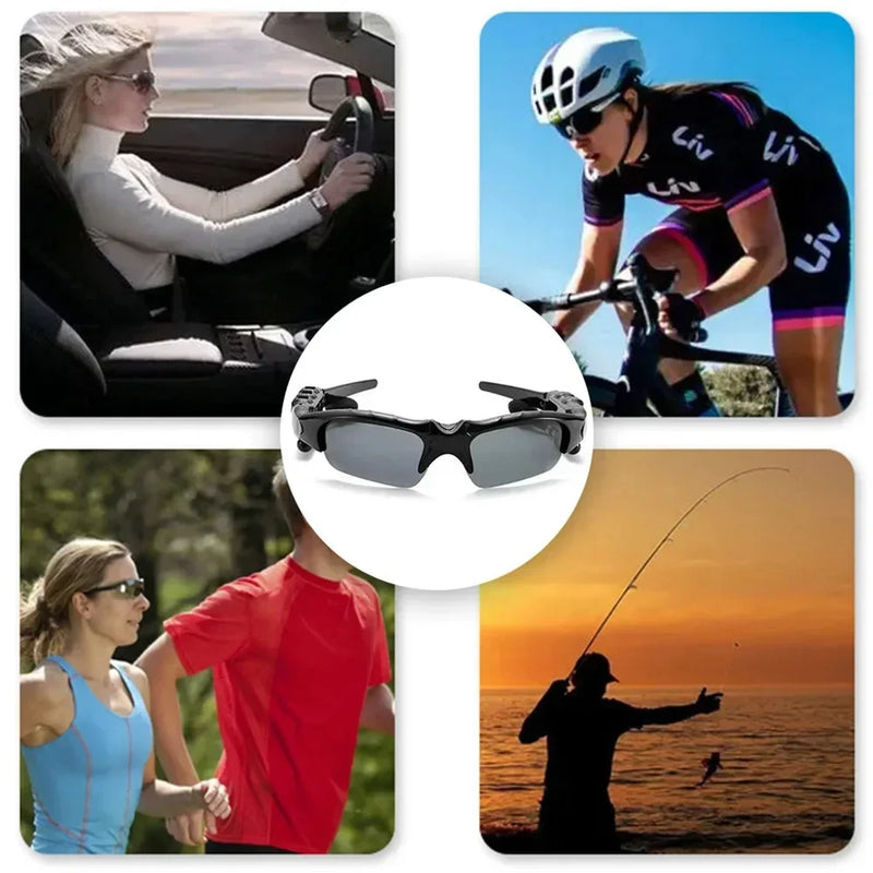 5.0 óculos de áudio bluetooth inteligentes esportes ao ar livre ciclismo som surround fones de ouvido ouvir música chamada óculos de sol polarizados