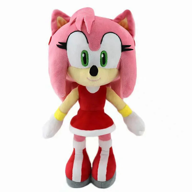 30cm de alta qualidade sonic brinquedo pelúcia juntas caudas amy rosa boneca de pelúcia bonito macio pelúcia boneca presente aniversário para crianças