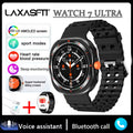 LAXASFIT 2024 New Men's Bluetooth Voice Call AI Voice Outdoor Sports Heart Rate Monitor Women Smartwatch Gift