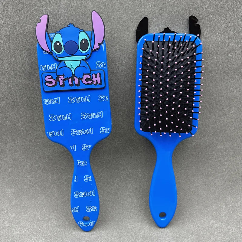 Escova De Cabelo Disney Stitch Infantil Ou Adulto Cor Azul