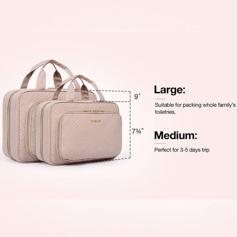 Bolsa de cosméticos feminina BAGSMART para bolsa de maquiagem organizadora bolsa de viagem grande bolsa de higiene à prova d'água bolsa de maquiagem feminina