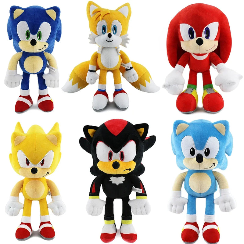 30cm de alta qualidade sonic brinquedo pelúcia juntas caudas amy rosa boneca de pelúcia bonito macio pelúcia boneca presente aniversário para crianças