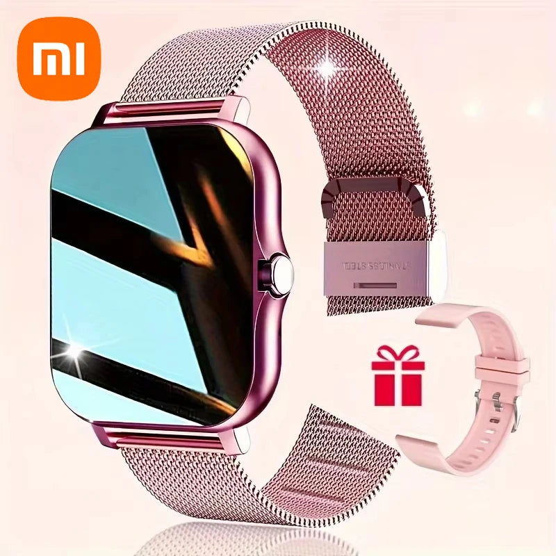 Xiaomi 2025 vendendo novo relógio inteligente para homens e mulheres, o mais novo relógio inteligente esportivo com telas Bluetooth, chamadas esportivas, telefones de fitness Android iOS