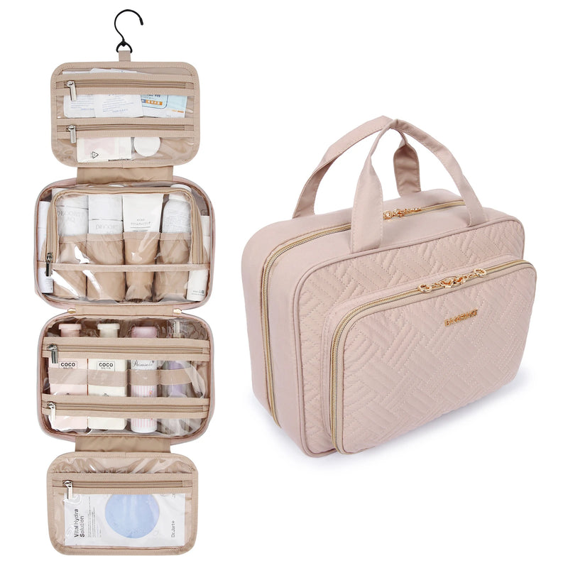 Bolsa de cosméticos feminina BAGSMART para bolsa de maquiagem organizadora bolsa de viagem grande bolsa de higiene à prova d'água bolsa de maquiagem feminina