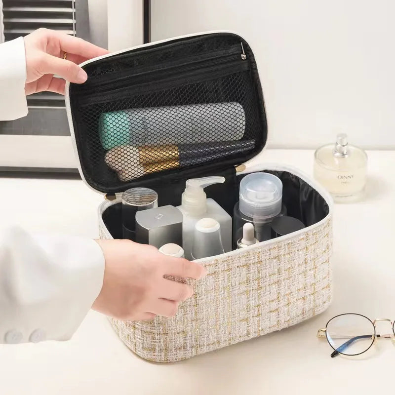 Cosmetic Bags For Women Elegant Make Up Bag Pouch Travel Toiletries Wash Organizer Storage Hangbag Korean Carry-on Makeup Tote