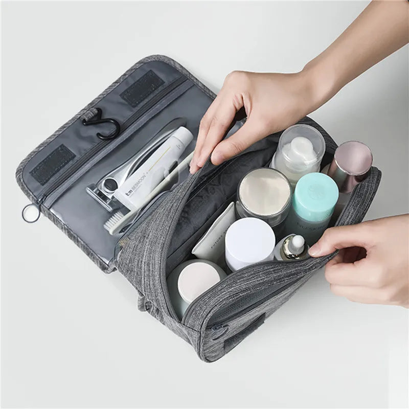 Bolsa (necessaire)  grande para viagem para pendurar cosméticos e artigos de higiene pessoal, para mulheres e homens, maquiagem necessária, estojos de beleza, organizador de acessórios, armazenamento, bolsa de lavagem