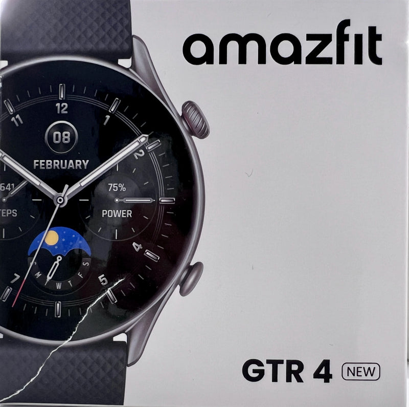 24hours shipping 2024 Amazfit GTR 4 NEW Smartwatch GTR 4 com display AMOLED, aplicativo Zepp OS, bateria de 12 dias, relógio GPS para telefone Android e iOS, nova versão 46mm