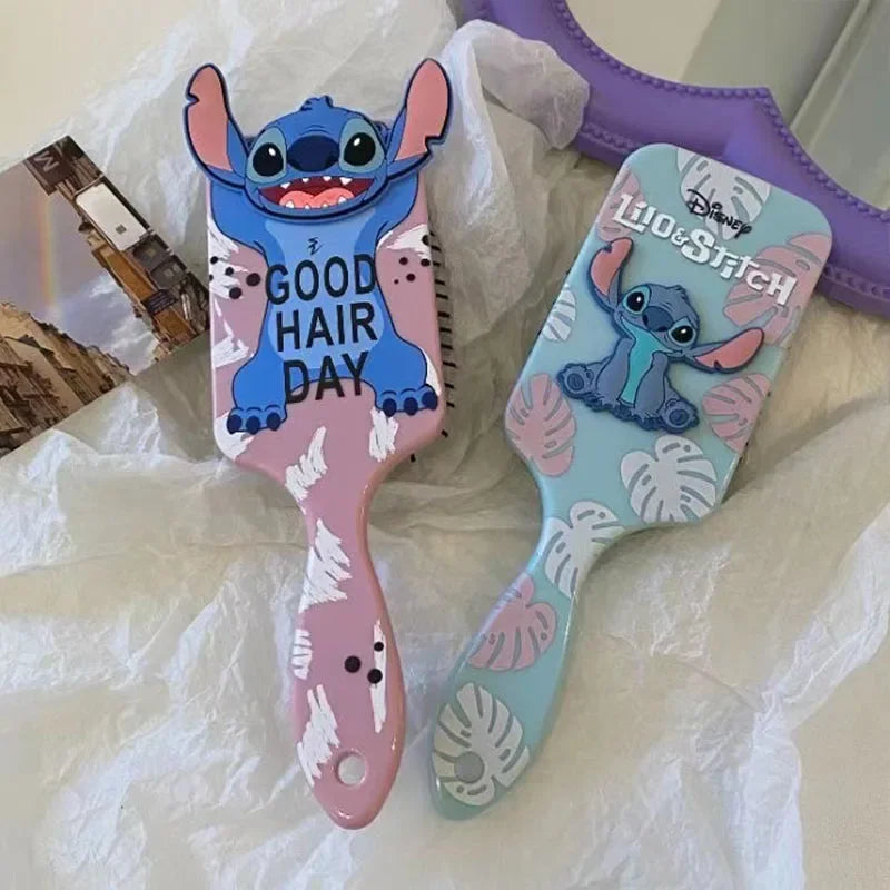 Escova De Cabelo Disney Stitch Infantil Ou Adulto Cor Azul