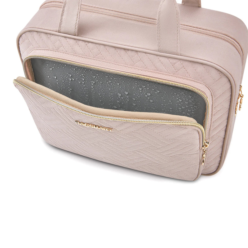 Bolsa de cosméticos feminina BAGSMART para bolsa de maquiagem organizadora bolsa de viagem grande bolsa de higiene à prova d'água bolsa de maquiagem feminina