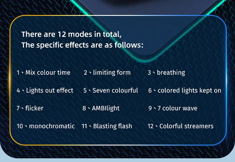 Bluetooth +2.4G Mouse sem fio recarregável 12 cores RGB LED Gaming Mouse ergonômico para computador gamer laptop iPad