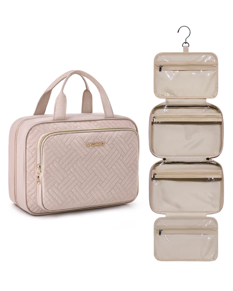 Bolsa de cosméticos feminina BAGSMART para bolsa de maquiagem organizadora bolsa de viagem grande bolsa de higiene à prova d'água bolsa de maquiagem feminina