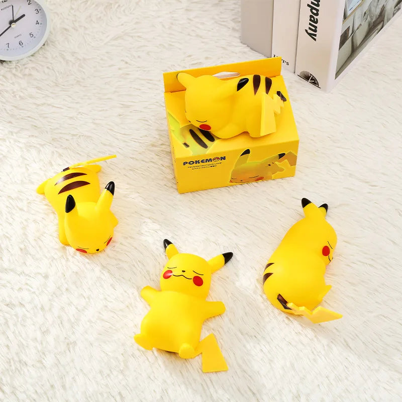 Pokemon Pikachu LED Night Light para crianças, anime bonito, luz suave, quarto, luz de cabeceira, decoração do quarto, Natal, brinquedo presente