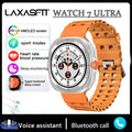 LAXASFIT 2024 New Men's Bluetooth Voice Call AI Voice Outdoor Sports Heart Rate Monitor Women Smartwatch Gift