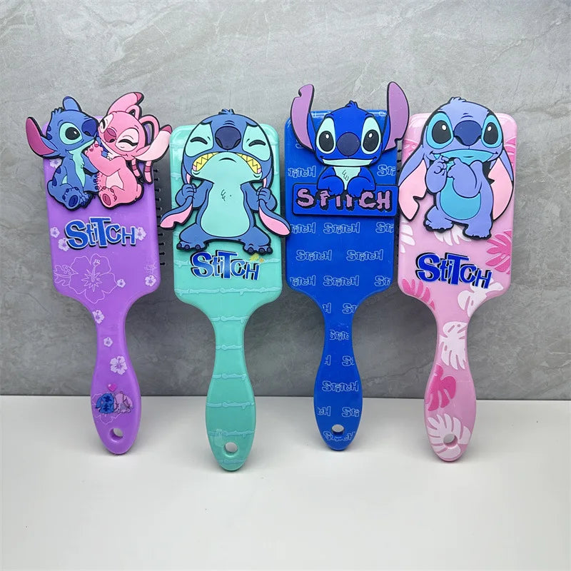 Escova De Cabelo Disney Stitch Infantil Ou Adulto Cor Azul