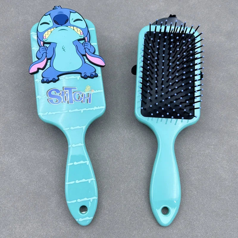 Escova De Cabelo Disney Stitch Infantil Ou Adulto Cor Azul