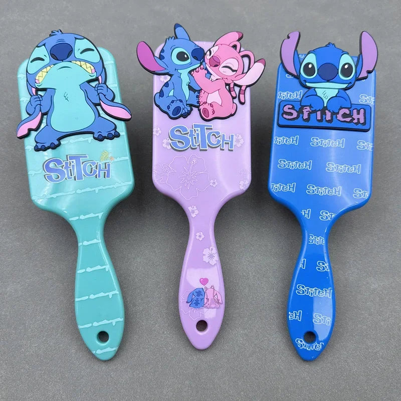 Escova De Cabelo Disney Stitch Infantil Ou Adulto Cor Azul