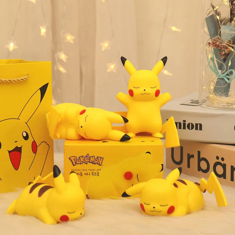 Pokemon Pikachu LED Night Light para crianças, anime bonito, luz suave, quarto, luz de cabeceira, decoração do quarto, Natal, brinquedo presente