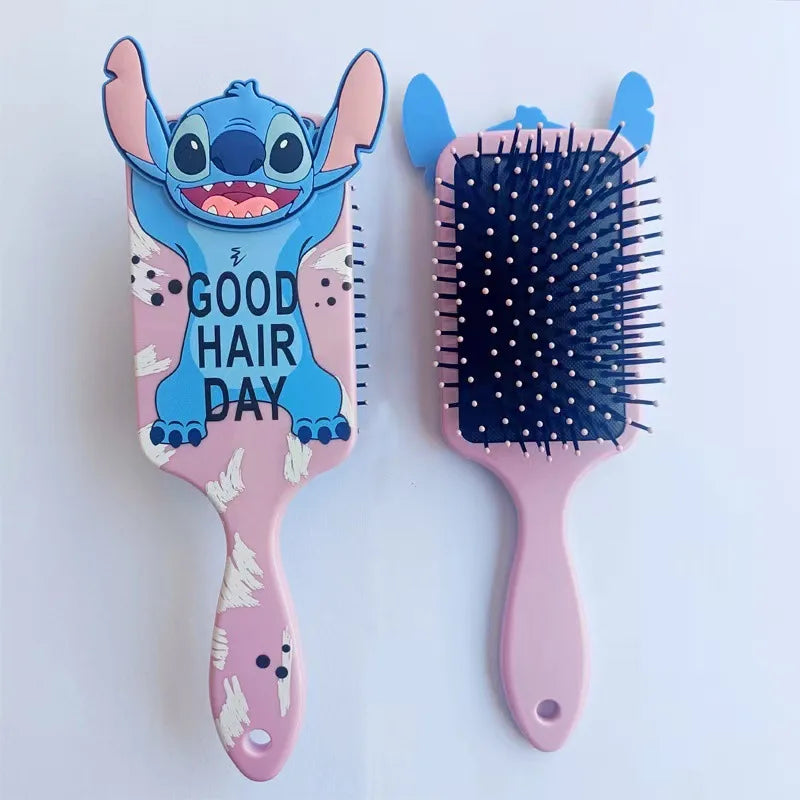 Escova De Cabelo Disney Stitch Infantil Ou Adulto Cor Azul