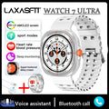 LAXASFIT 2024 New Men's Bluetooth Voice Call AI Voice Outdoor Sports Heart Rate Monitor Women Smartwatch Gift