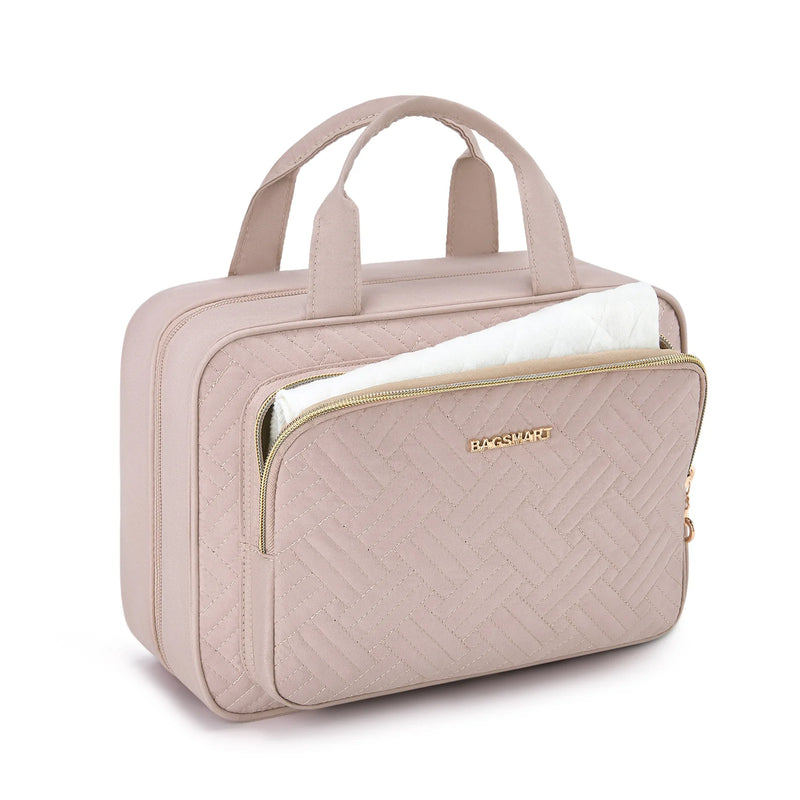 Bolsa de cosméticos feminina BAGSMART para bolsa de maquiagem organizadora bolsa de viagem grande bolsa de higiene à prova d'água bolsa de maquiagem feminina